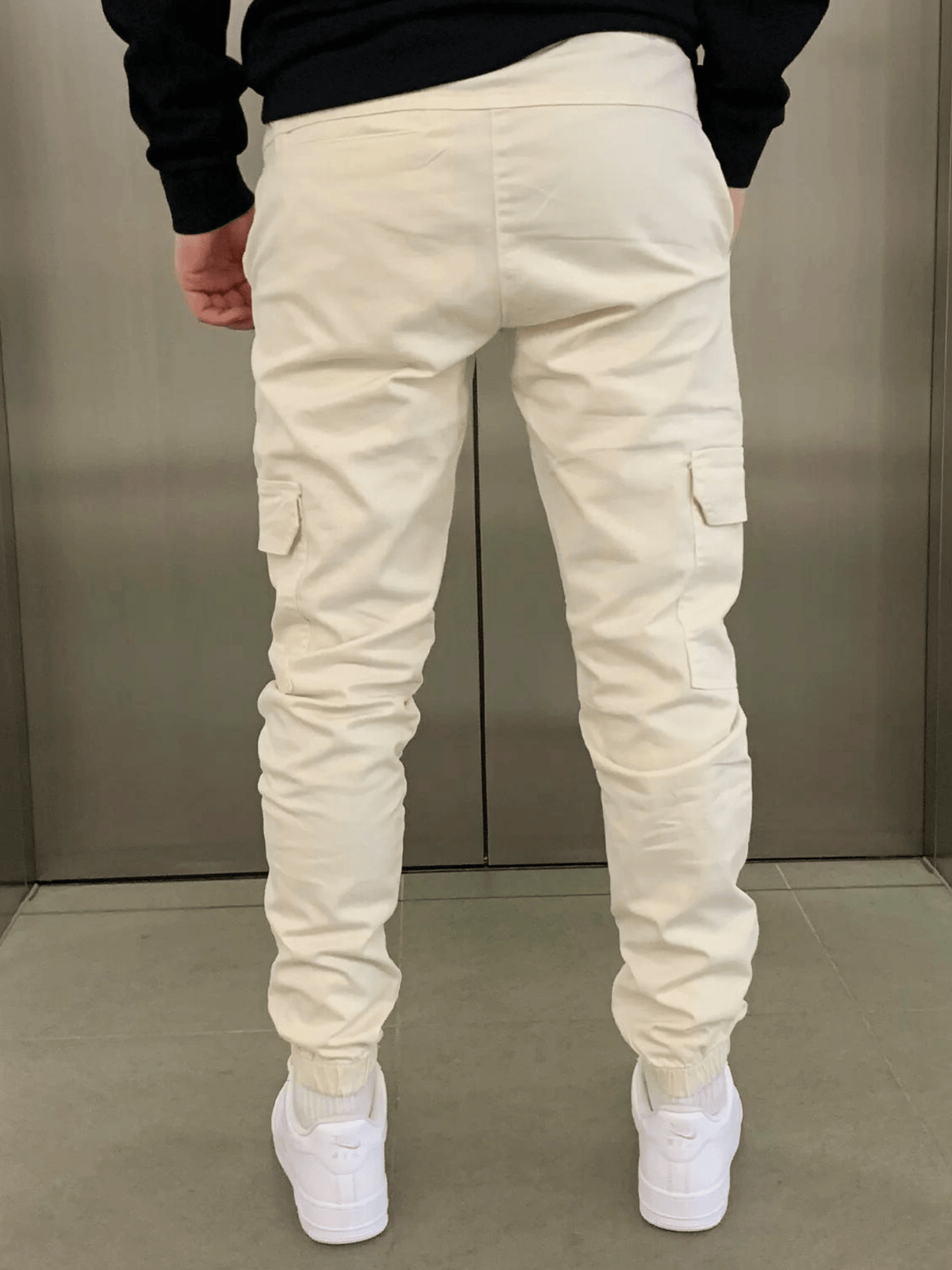 Revley Cargo Jogger - Cream