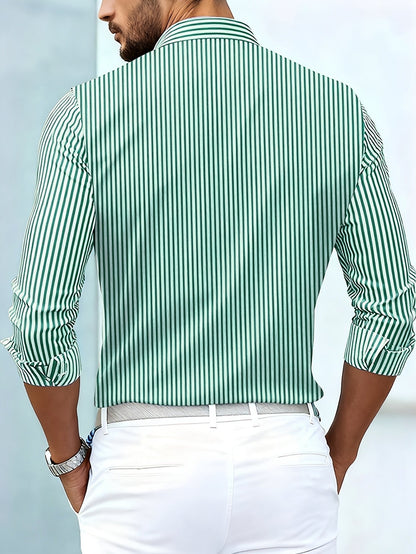 Emerson | Men's Long-Sleeved Vintage Striped Shirt