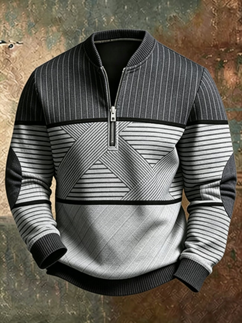 Viktor | Stylish Men's Sweater with Half-Zip