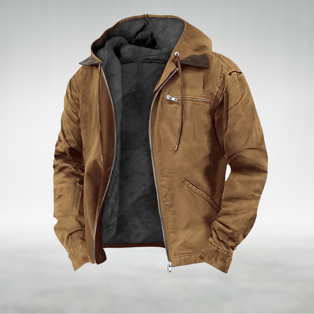 David men's casual hooded jacket