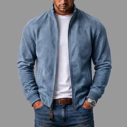 Dominic - Suede-Look Bomber Jacket