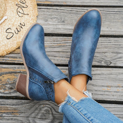 Garance | Mid-Heel Western Ankle Boots