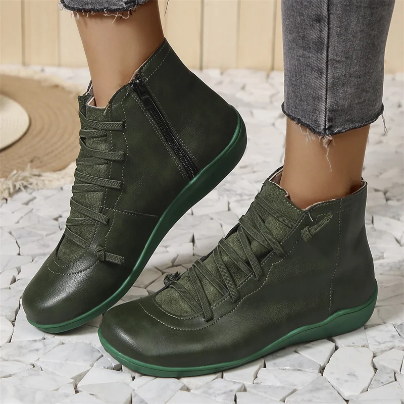 Heloise | Zip-Up Ankle Boots with Non-Slip Sole