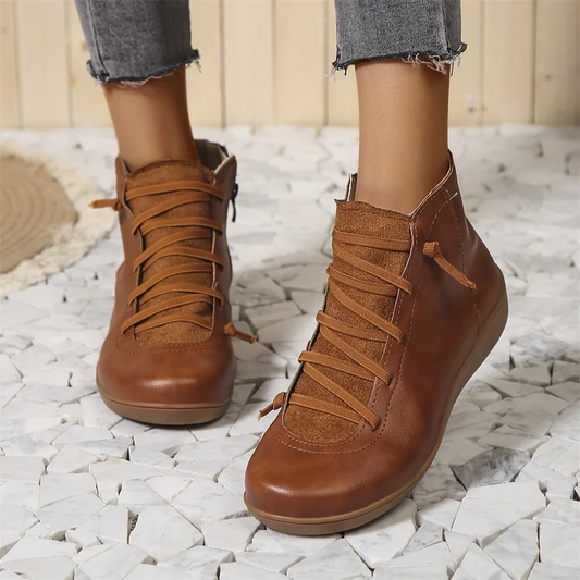 Heloise | Zip-Up Ankle Boots with Non-Slip Sole