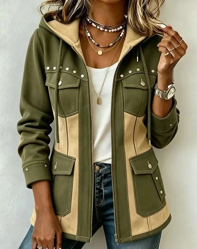 Decla | Véronique Two-Material Hooded Jacket