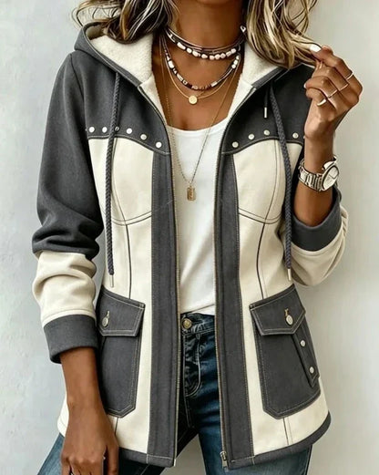 Decla | Véronique Two-Material Hooded Jacket