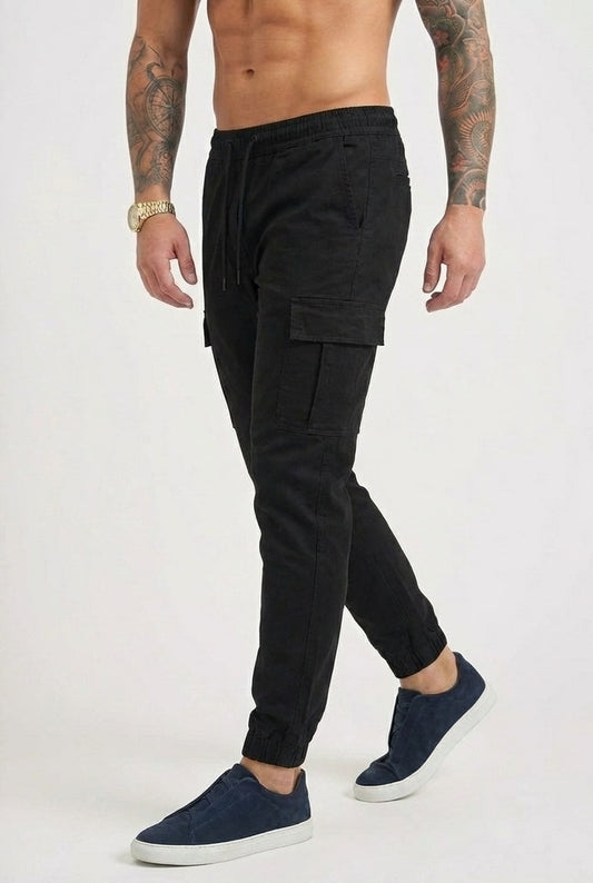 Revley Cargo Jogger - Black