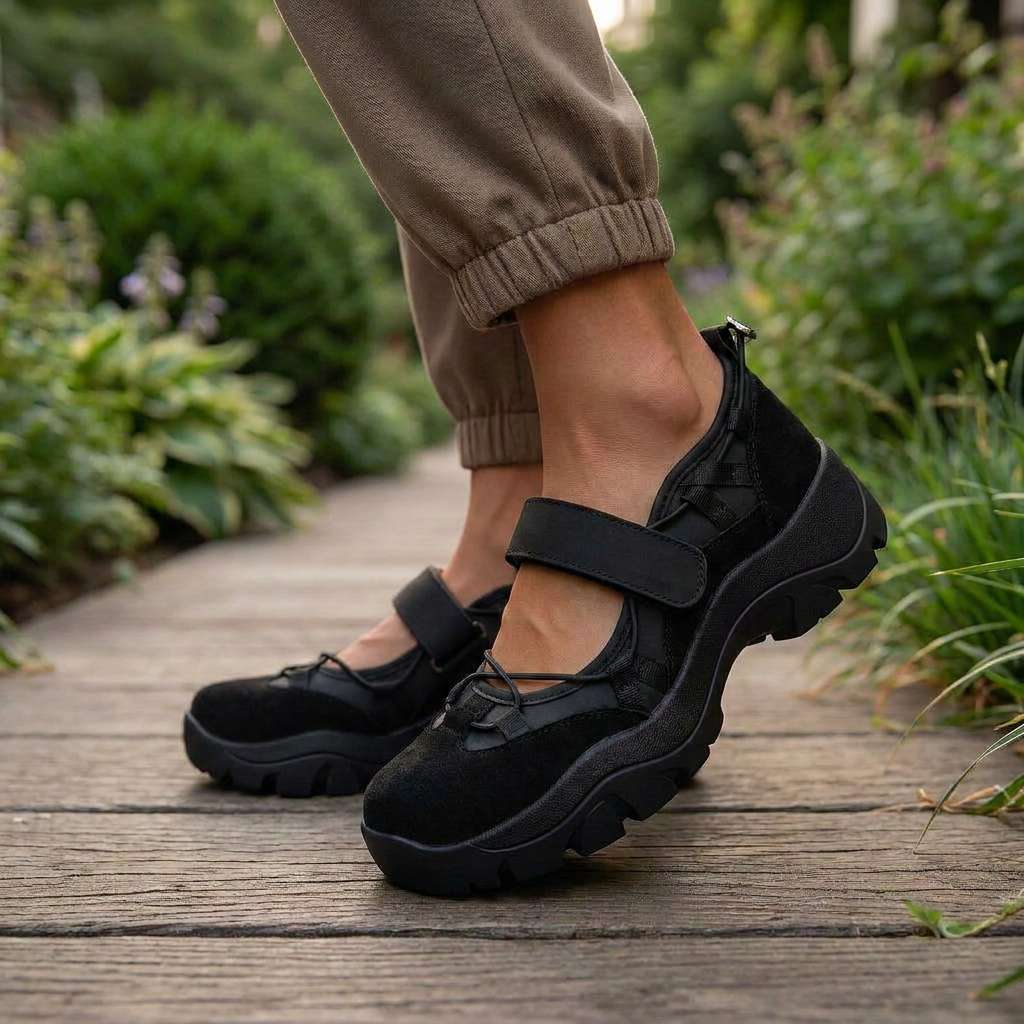 Velina | Comfortable loafers with a velcro fastening