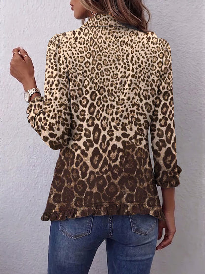 Jacqueline | Leopard Print Pleated Coat