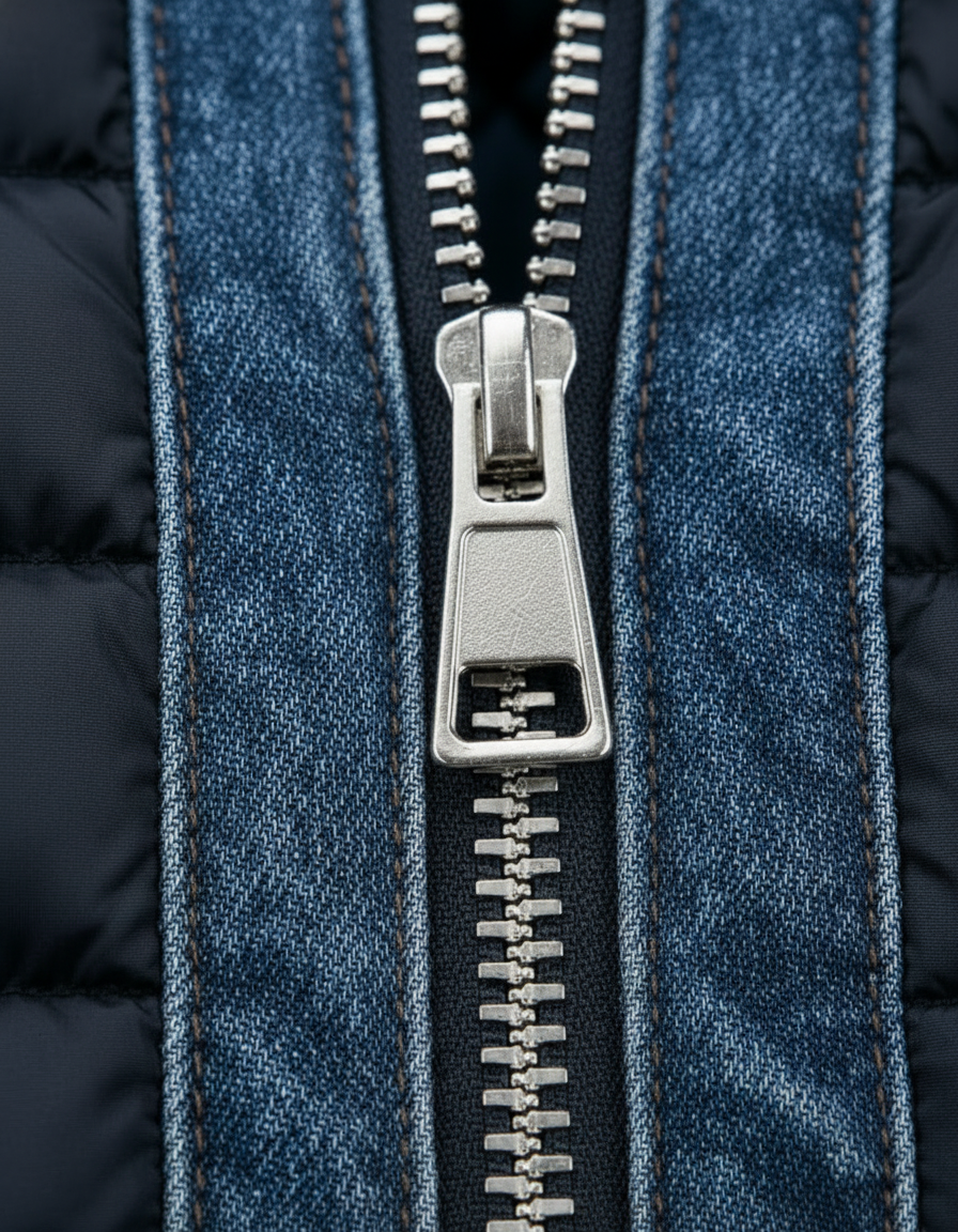 Varel | Quilted Denim Hybrid Jacket